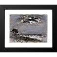 thumbnail image 2 of Johan Barthold Jongkind 18x15 Black Modern Framed Museum Art Print Titled - Navy by Big Weather (1871), 2 of 5