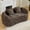 Brown, variant on 67" Glossy Chenille Deep Seat Sofa Bed, Compressed Pull-Out Sofa Bed with Integrated Design, Luxury Pull-Out Sofa Bed with Sponge Spring Filling for Living Spaces, Pink