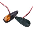 thumbnail image 1 of Luz LED de señal de giro para motocicleta, lámpara indicadora ámbar, montaje empotrado, 2 uds., 1 of 9