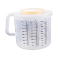 thumbnail image 3 of Taza medidora de plástico para hornear Taza para verter 2.5L Jarra mezcladora de cocina para hornear con medidas con tapa Jarra medidora de, 3 of 9