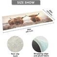 thumbnail image 3 of Coolnut Highland Cattle Bathroom Rugs Bath Mat 39 x 20 Inch Non-Slip Extra Soft and Absorbent Shaggy Bath Carpet for Tub, Shower, Bathroom Home Decor, 3 of 7
