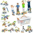 thumbnail image 2 of 10-In-1 Diy Building Toys for Kids Age 4-8, Soft Rubber Dismantling Robot Kit, Creative Educational Games, 2 of 9