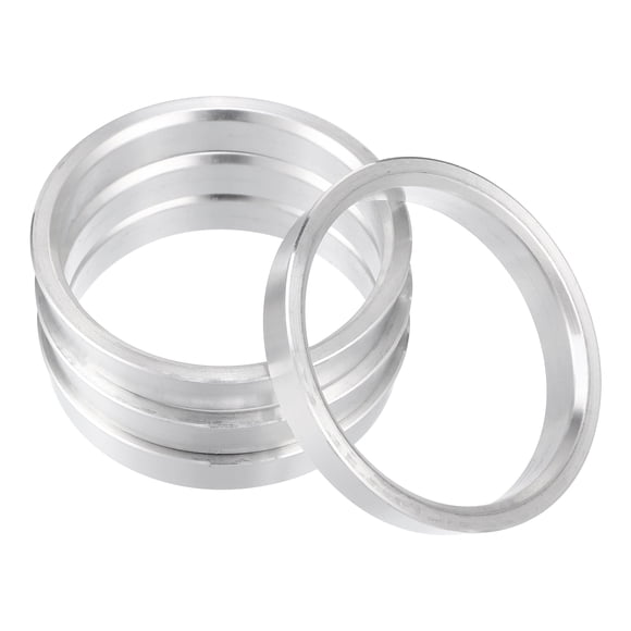Unique Bargains 4pcs OD 64.1mm to ID 57.1mm Aluminum Alloy Car Hub Centric Rings Wheel Bore Center Spacer Replacement
