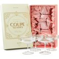 thumbnail image 1 of Gafas Coupe Glassique Cadeau vintage Art Deco, 200 ml, juego de 4, 1 of 7