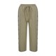 thumbnail image 4 of Pantalones capri elásticos con botón para mujer - Pantalones informales holgados de color liso, 4 of 8
