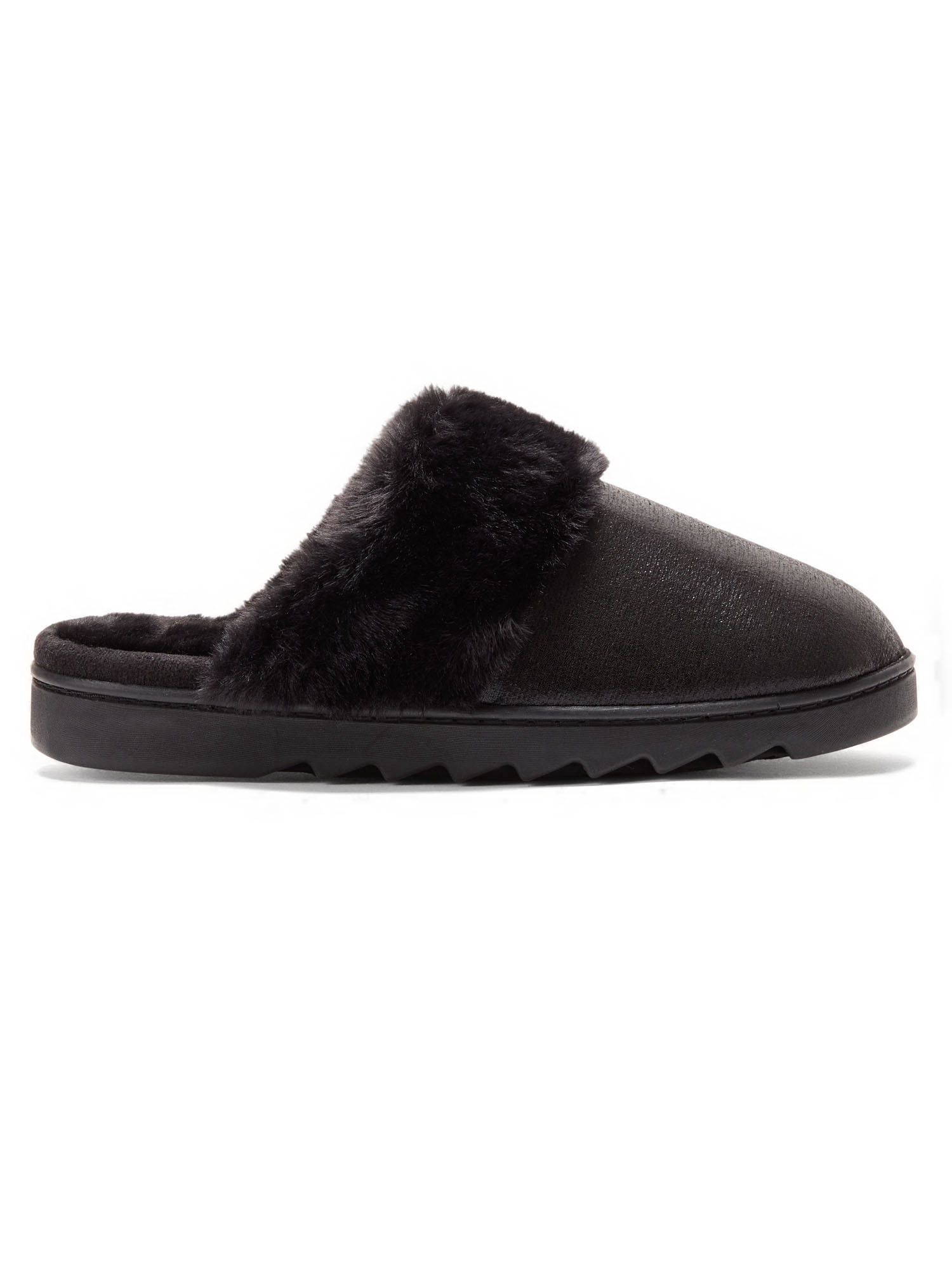 Dearfoams Cozy Comfort Women's Metallic Microsuede Scuff Slippers