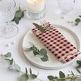 thumbnail image 3 of Cloth Napkins Set of 4 - 20x20 Inches, Western Texas Star Retro Washable Reusable Table Napkins, Country Vintage Red Beige Plaid Soft & Absortbent Dining Napkin for Party Wedding Hotel Restaurant, 3 of 8