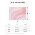 thumbnail image 4 of YFYANG Lightweight Warm Thickened Flannel Blanket, Pink Abstract Texture Throw Blanket for Bed, Sofa, Travel, Camping, 40"x30", 4 of 7