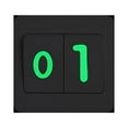 thumbnail image 6 of CoreLiving Glow in The Dark Stickers Set with Self Adhesive Alphanumeric Luminous Letters and Numbers for Mailbox Keyboard Wall Car 36 Pieces Green, 6 of 8