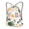 thumbnail image 3 of XMXT Waterproof Gym Bag, Colorful abstract Hand Painting Drawstring Backpack for Men, m, 3 of 8