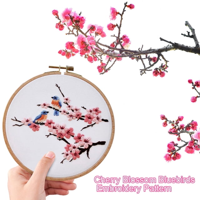 Big Save,HWRETIE Simulation Home Toy Clearance,Printed Embroidery Kit for Beginners with Pattern Stitch Kit Embroidery