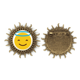 thumbnail image 1 of sonrisa angulo amarillo lindo hermoso patron de chat en linea ilustración Pin de gancho de metal vintage con forma de sol Unbranded M, 1 of 3