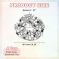 thumbnail image 2 of Uxcell 4pcs Velvet Scrunchie with Pocket Zipper (2 Inch) - Bright Elastic Bands Hair Ties Girls Women Hidden Compartment Pockets, for Ponytail Holder Travel Coins Keys, White, 2 of 6