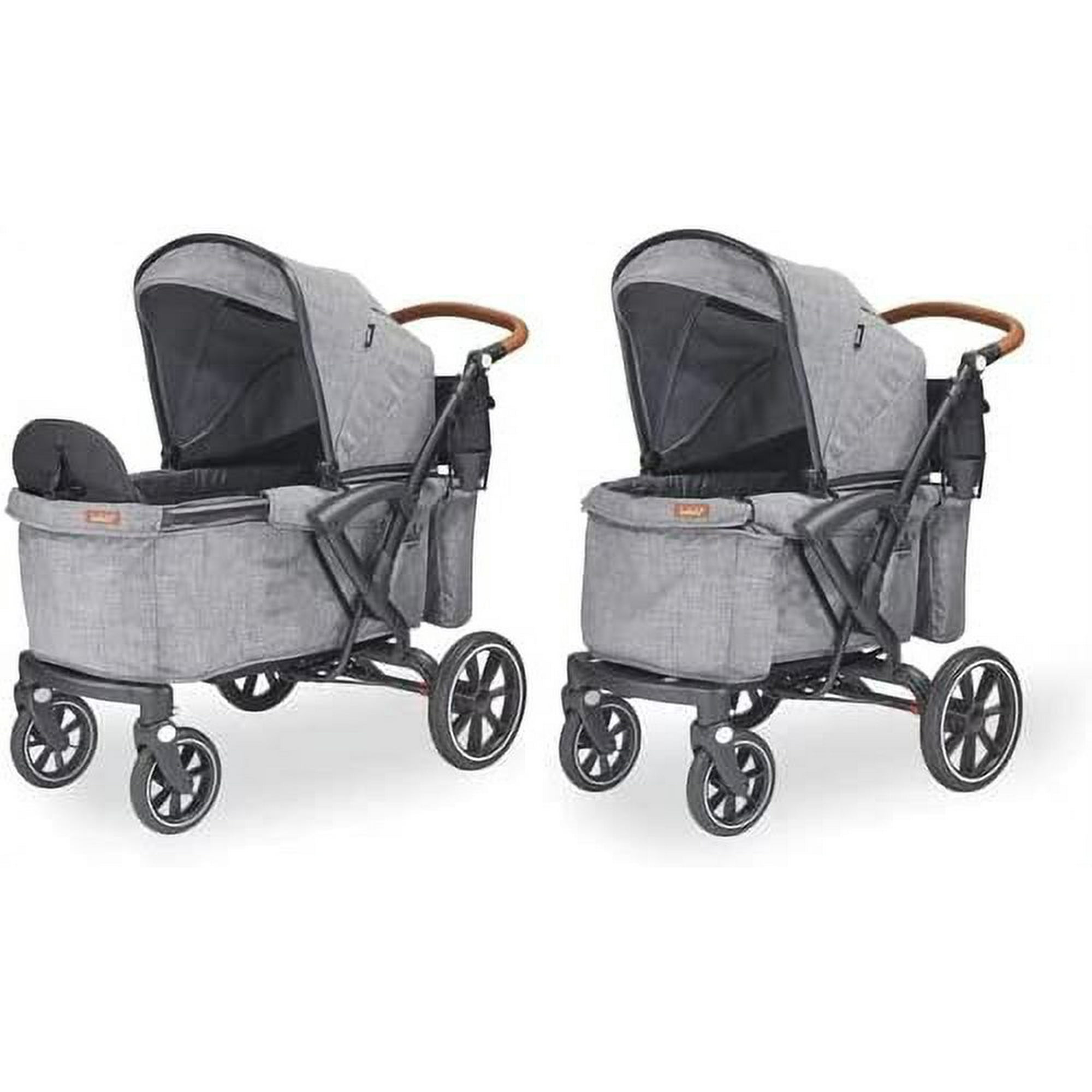 Faldgruber Samuel fingeraftryk Larktale Sprout Single-to-Double Stroller/Wagon - Expandable and Foldable  Stroller Wagon for Kids with Canopy, Storage, and Accessories - Nightcliff  Stone - Walmart.com
