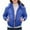 Blue1, variant on JGGSPWM Women's Quilted Cropped Puffer Jacket Baggy Short Down Outerwear with Pockets Warm Coat Black 2XL
