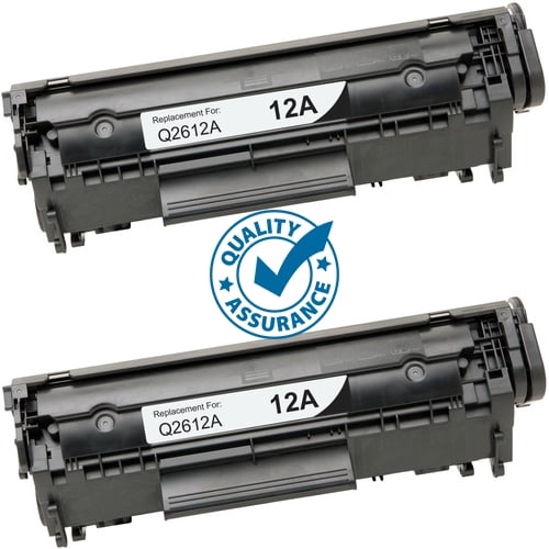 Printer Pro™ 2 Pack HP 12A (Q2612) Black Toner Cartridge-HP Printer LaserJet 1018 1020 1022 3015 3030 3050 3052 3055 M1319