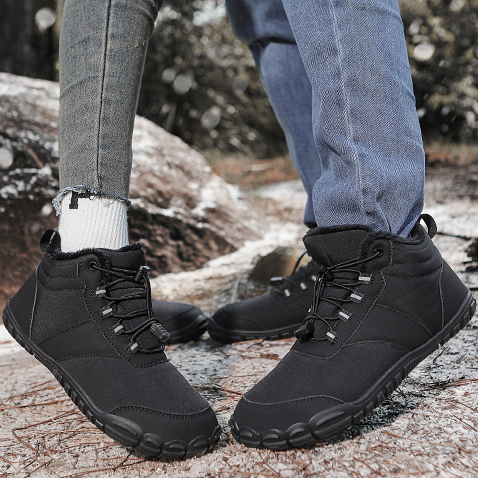 YOUSNH Hike Footwear Winter Barefoot Shoes Walking Hiking Boots
