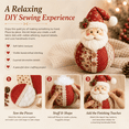 thumbnail image 3 of Patchwork Fabric Doll DIY Kit Handmade Christmas Sewing Craft Set for Seasonal Home Decoration, DIY Patchwork Fabric Character Doll Kit Creative Holiday Craft Project (snowman), 3 of 7