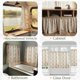 thumbnail image 4 of Cortinas de cocina JINCHAN de lino con diseño floral en paneles de 60x65 cm, 4 of 9