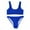Blue, variant on Sngxgn Women Swimsuit Tummy Control Bathing Suits Modest Full Coverage Swimwear(Black,S)
