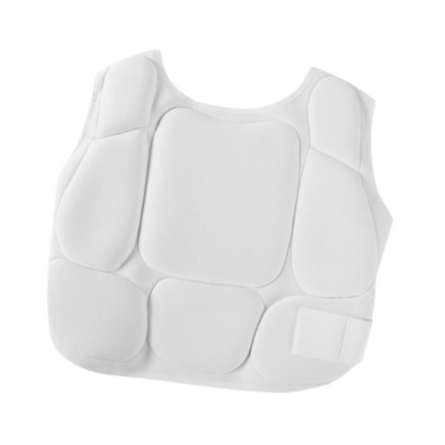 QualitChoice Karate Chest Protector Portable Guard for L Equipment Muay Thai Sanda White M