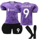 thumbnail image 1 of 2023-2024 Liverpool Away Kids Football Shirt Kit No.9 Darwin Núñez 18, 1 of 4
