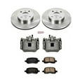 thumbnail image 2 of PowerStop Front Stock Replacement Brake Pad and Rotor Kit with Calipers Fits: CHEVROLET TOYOTA Select Models KCOE1152, 2 of 5