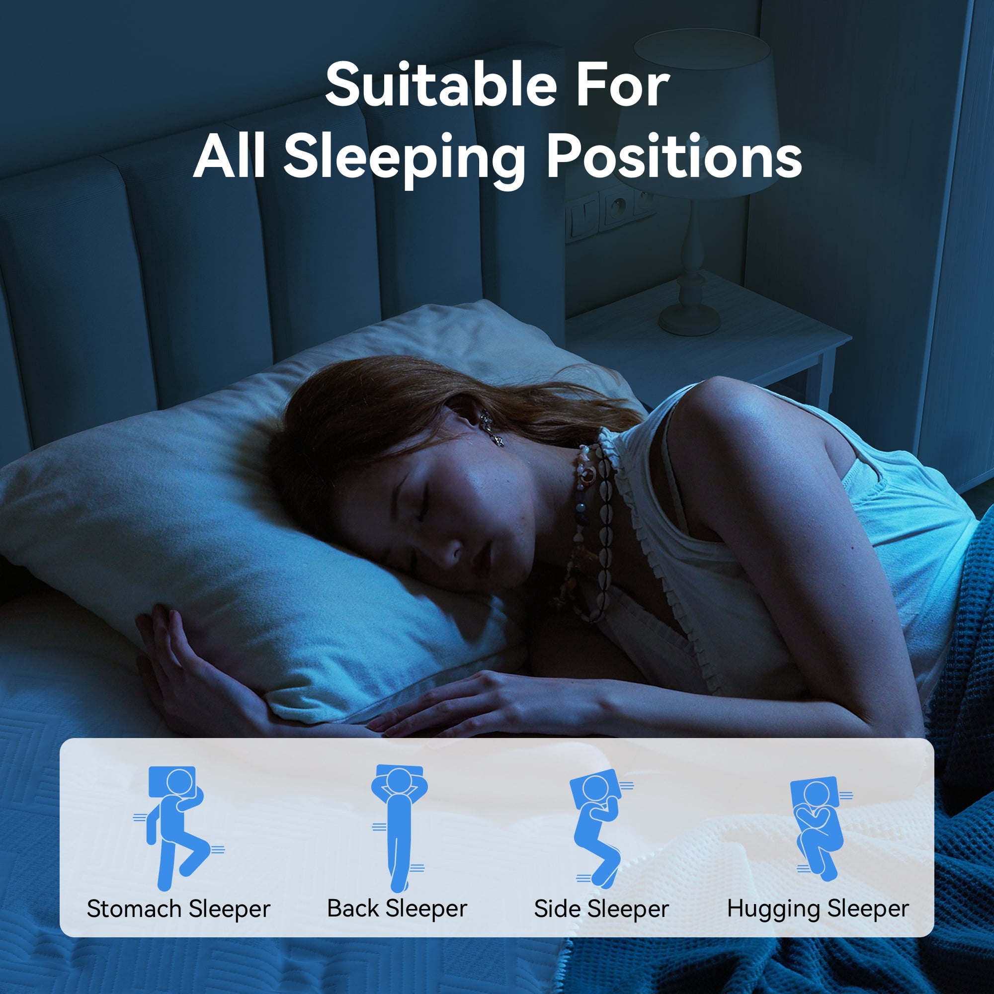 Babo Care King 12 inch Cooling Gel Memory Foam Hybrid Mattress with Individually Pocketed Coils, Medium Support, Motion Isolation, Mattress in a Box, CertiPUR-US Certified