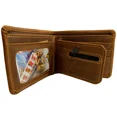 thumbnail image 4 of New Cusco Machu Picchu Peru Souvenir Men's Embossed Brown Leather Bifold Wallet, 4 of 4