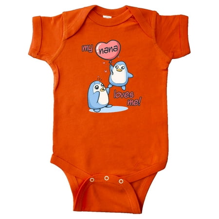 

Inktastic My Nana Loves Me Gift Baby Boy or Baby Girl Bodysuit