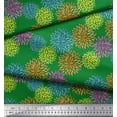 thumbnail image 2 of Soimoi Rayon Fabric Artistic Leaves Print Sewing Fabric Yard 56 Inch Wide, 2 of 3