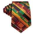 thumbnail image 4 of Juego de corbatas Barry.Wang African Kente de seda, 160 cm de longitud, 4 of 5
