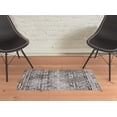 thumbnail image 4 of HomeRoots 515554 2 x 3 ft. Gray Ivory & Taupe Abstract Stain Resistant Rectangle Area Rug, 4 of 8