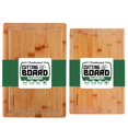 thumbnail image 1 of Tabla de cortar Freshware Bamboo con ranura para jugo [juego de 2], 1 of 3