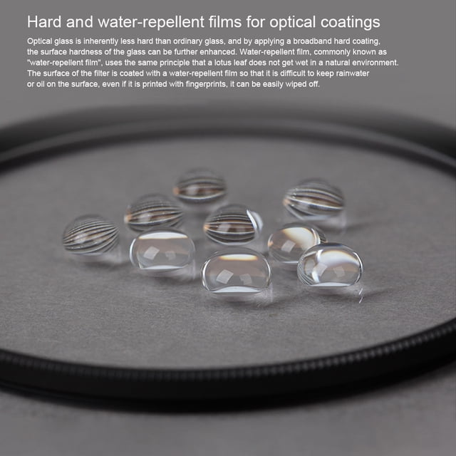 Maoww Portable Camera Filter Lens Protector Anti-scratched Oil-proof Professional Outdoor Photography Accessory Replacement Part 77mm