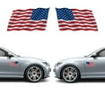 thumbnail image 2 of D-GROEE 2Pcs Reflective American Flag Sticker - 7x4 Inches - American Flag Decal - American Flag Stickers Decals for Car Bumper Truck Window, 2 of 7