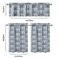 thumbnail image 6 of Kitchen Curtains 36 Inch Short - 3 Panel Set, Crab Sea Life Theme, Rod Pocket Window Curtain, 100% Polyester for Tropical Farmhouse Kitchen, Nautical Decor, Easy Wash, 6 of 6