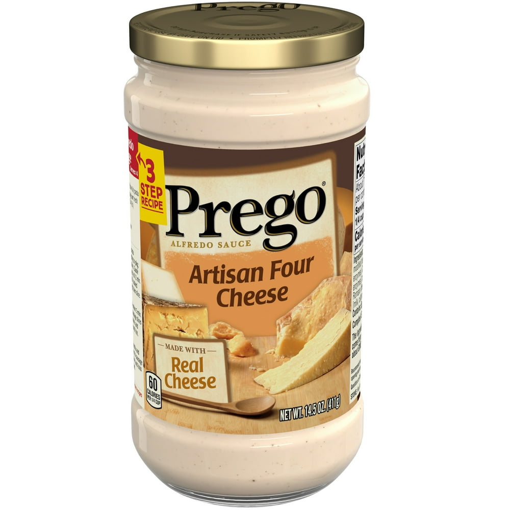 Prego Pasta Sauce, Four Cheese Alfredo Sauce, 14.5 Ounce Jar Walmart