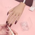 thumbnail image 5 of Mano de práctica para uñas acrílicas: las puntas de las uñas mejoradas nunca se caen, los dedos nunca se rompen, mano de entrenamiento de uñas móviles flexibles, ideal para practicar suminis, 5 of 5