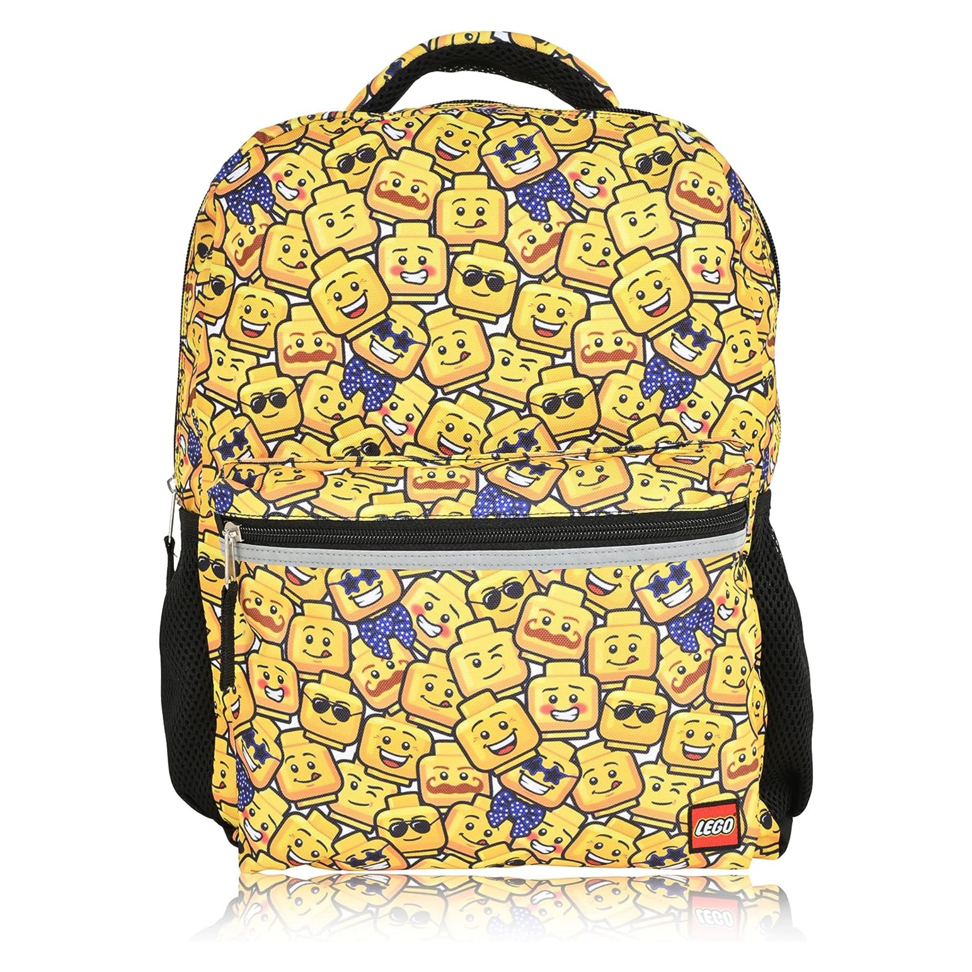 LEGO Minifigures Allover Unisex Backpack for Kids & Adults Yellow