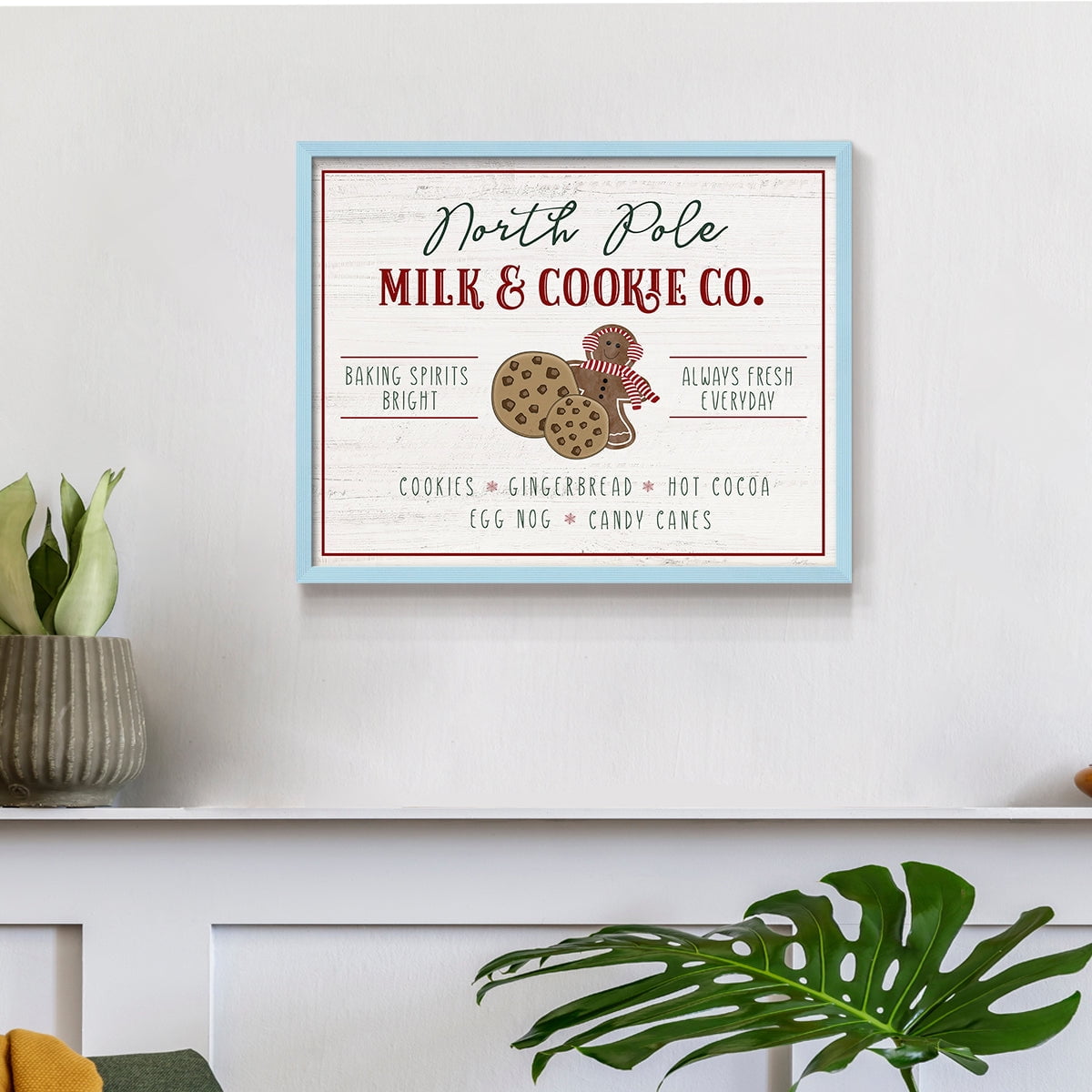 Milk and Cookie Co by Natalie Carpentieri - Restickable Framed Giclée Print