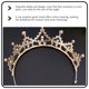 thumbnail image 4 of KAKOWELY Exquisito tocado femenino con elementos de diamantes de imitación, diadema para mujer, tocado de boda, decoración, 4 of 5