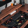 thumbnail image 5 of Black Vintage Desk Pad - Large Mouse Pad & Laptop Keyboard Mat - Non-Slip Base - 31.5 x 15.8 in - Gaming & Office Desk Decor, 5 of 6