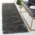 thumbnail image 3 of SAFAVIEH Paris Ivonette Solid Shag Area Rug, Grey, 3' x 5', 3 of 7