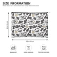 thumbnail image 3 of Cauagu Cow for Tyvek Makeup Bag,Reusable Travel Cosmetic Bag Women Organizer Toiletry Bag Birthday,Gifts for Women Girlfriend Mom Teacher 6.5’’*8.9’’, 3 of 7