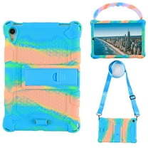 Kids Case for iPad mini 6 8.3 inch, Dteck Lightweight Silicone Childproof Shockproof Case with Kickstand, Removable Handle Grip Protective Cover Shell For iPad mini (6th Generation),Blue