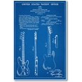 thumbnail image 2 of Fender Bass Musical Instrument Patent - NEW Famous Invention Blueprint Poster, 2 of 4