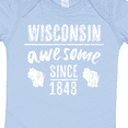 thumbnail image 4 of Inktastic Wisconsin Awesome Since 1848 Boys or Girls Baby Bodysuit, 4 of 5