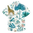 thumbnail image 6 of CAICJ98 Boys Hawaiian Shirt Tropical Short Sleeve Cool Cute Casual Button Down Tops for Youth Kids Summer Beach (Light Blue,7-8 Years), 6 of 6