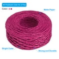 thumbnail image 3 of Uxcell 4 Rolls Raffia Ribbon, 109 Yard Paper Twine String for Festival Gifts Wrapping, Pink, Rose Red, 3 of 6